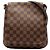 Borsa a tracolla Louis Vuitton Damier Ebene Musette Salsa marrone con tracolla lunga