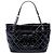 Borsa Tote Soft Timeless in vernice matelassé CC nera Chanel Nero