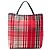 Borsa Tote Burberry House Check Canvas Rossa Rosso