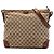 Borsa a tracolla Gucci GG Canvas Web beige