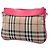 Borsa a tracolla Burberry Haymarket Check Peyton in nylon beige - vista 2
