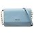 Blue Prada Saffiano Lux Wallet On Chain Crossbody Bag