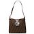 Borsa a tracolla Fendi Zucca Canvas marrone