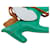 Chaveiro Hermès Grigri Rodeo Pegase PM em pele de cordeiro Milo e Swift Verde  - vista 4