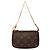 Bolsa de mão Mini Pochette Accessoires Louis Vuitton Monogram Castanha Marrom