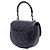 Black Chanel CC gesteppte Lammleder Half Moon Top Handle Flap Satchel Schwarz - Ansicht 2