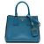 Borsa Prada Small Bicolor Saffiano Lux Galleria Blu