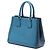 Borsa Prada Small Bicolor Saffiano Lux Galleria Blu - vista 2