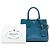 Borsa Prada Small Bicolor Saffiano Lux Galleria Blu - vista 8