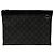 Borsa a pochette Louis Vuitton Monogram Eclipse Discovery Pochette GM nera Nero