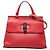 Bamboo Borsa Satchel Daily Gucci Small in pelle rossa con bambù Rosso
