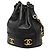 Borsa a secchiello Chanel Caviar Triple CC con coulisse Nero - vista 2