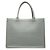 Book Tote Dior in pelle goffrata grigia, dimensione Medium Grigio