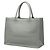 Book Tote Dior in pelle goffrata grigia, dimensione Medium Grigio - vista 2
