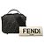 Borsa Satchel Mini Zucca Canvas Fendi Nera Nero - vista 8
