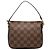 Borsa a mano Louis Vuitton Damier Ebene Trousse Pochette Marrone
