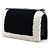 Borsa a tracolla Chanel Boy Flap Bicolor in Shearling Old Medium Nera Nero - vista 2
