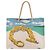 Borsa da spiaggia Hermès Toile Escale a la Plage Marrone