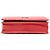 Borsa a tracolla Chanel Diagonal Wallet On Chain in pelle di capra matelassé rossa Rosso - vista 3