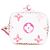 Borsa a secchiello Louis Vuitton Monogram Watercolor Giant By the Pool Nano Noe Rosa - vista 3