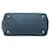 Tote Borsa Satchel Prada Small Denim Canapa Logo Blu - vista 3