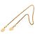Chanel CC Gold Plated Medallion Wrap Around Halskette Golden