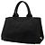 Tote Prada Canvas Canapa Logo Satchel schwarz - Ansicht 2