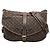 Borsa a tracolla Louis Vuitton Monogram Mini Lin Saumur 30 Marrone
