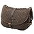 Borsa a tracolla Louis Vuitton Monogram Mini Lin Saumur 30 Marrone - vista 2