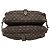 Borsa a tracolla Louis Vuitton Monogram Mini Lin Saumur 30 Marrone - vista 3