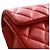 Borsa a tracolla Chanel Extra Mini Rectangular Classic in pelle d'agnello rossa con patta singola Rosso - vista 12