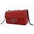 Borsa a tracolla Chanel Extra Mini Rectangular Classic in pelle d'agnello rossa con patta singola Rosso - vista 4