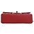 Borsa a tracolla Chanel Extra Mini Rectangular Classic in pelle d'agnello rossa con patta singola Rosso - vista 5