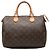 Borsa Boston Louis Vuitton Monogram Speedy 30 Marrone