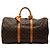 Borsa da viaggio Louis Vuitton Monogram Keepall Bandouliere 50 Marrone