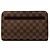 Borsa Pochette Clutch Louis Vuitton Damier Ebene Saint Louis Marrone