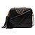 Borsa Camera Chanel Mini CC Quilted in pelle d'agnello nera con nappina Nero