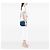Borsa Chanel Coco Curve Flap Medium in vitello lucido blu e capretto matelassé - vista 6