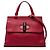 Bamboo Borsa Satchel Daily Gucci Medium in pelle rossa con bambù Rosso
