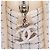 Borsa Shopping Chanel Small in Tweed e Resina Bianca con Cerniera Bianco - vista 7