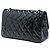 Borsa a tracolla Chanel Reissue 2.55 Double Flap 227 in vernice matelassé blu - vista 2
