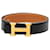Cinturón reversible Constance H Hermès en piel Box Calf y Courchevel negro  - vista 1