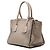 Borsa Satchel Prada Glace Calf con borchie e doppia tasca, Beige - vista 2