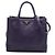 Borsa Tote Satchel Convertibile Aperta Prada Vitello Daino Viola Porpora