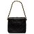 Bolsa Chanel CC em pele de cordeiro acolchoada preta com fecho turnlock Preto