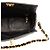 Bolsa Chanel CC em pele de cordeiro acolchoada preta com fecho turnlock Preto - vista 4