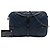 Borsa a tracolla Chanel Girl Small Clutch on Chain in pelle d'agnello matelassé blu - vista 7