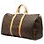 Borsa da viaggio Louis Vuitton Monogram Keepall 50 Marrone - vista 2
