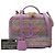 Borsa Vanity Satchel Chanel Medium Tweed CC Filigree Viola Porpora - vista 8