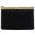 Clutch Chanel Large Quilted Nylon Fluo Boy O Case Negra Negro